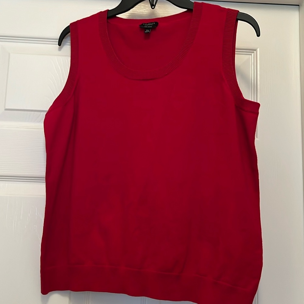 Talbots red vest sweater. Size 1XL